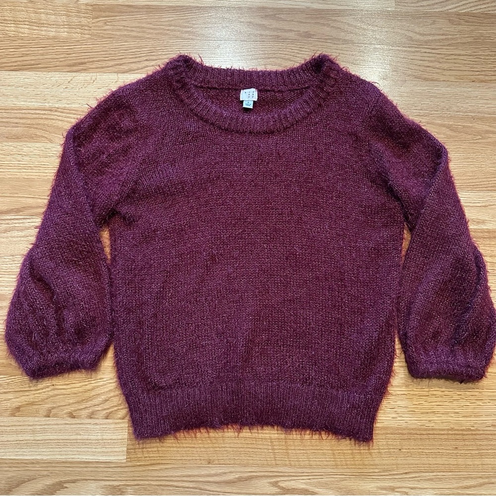 A New Day fuzzy shimmer sweater